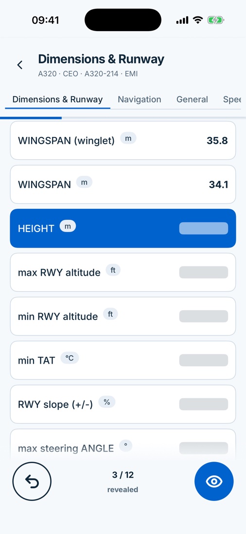 Learning the A320 Dimensions & Runway limitations: wingspan revealed, height next, 3 of 12 revealed
